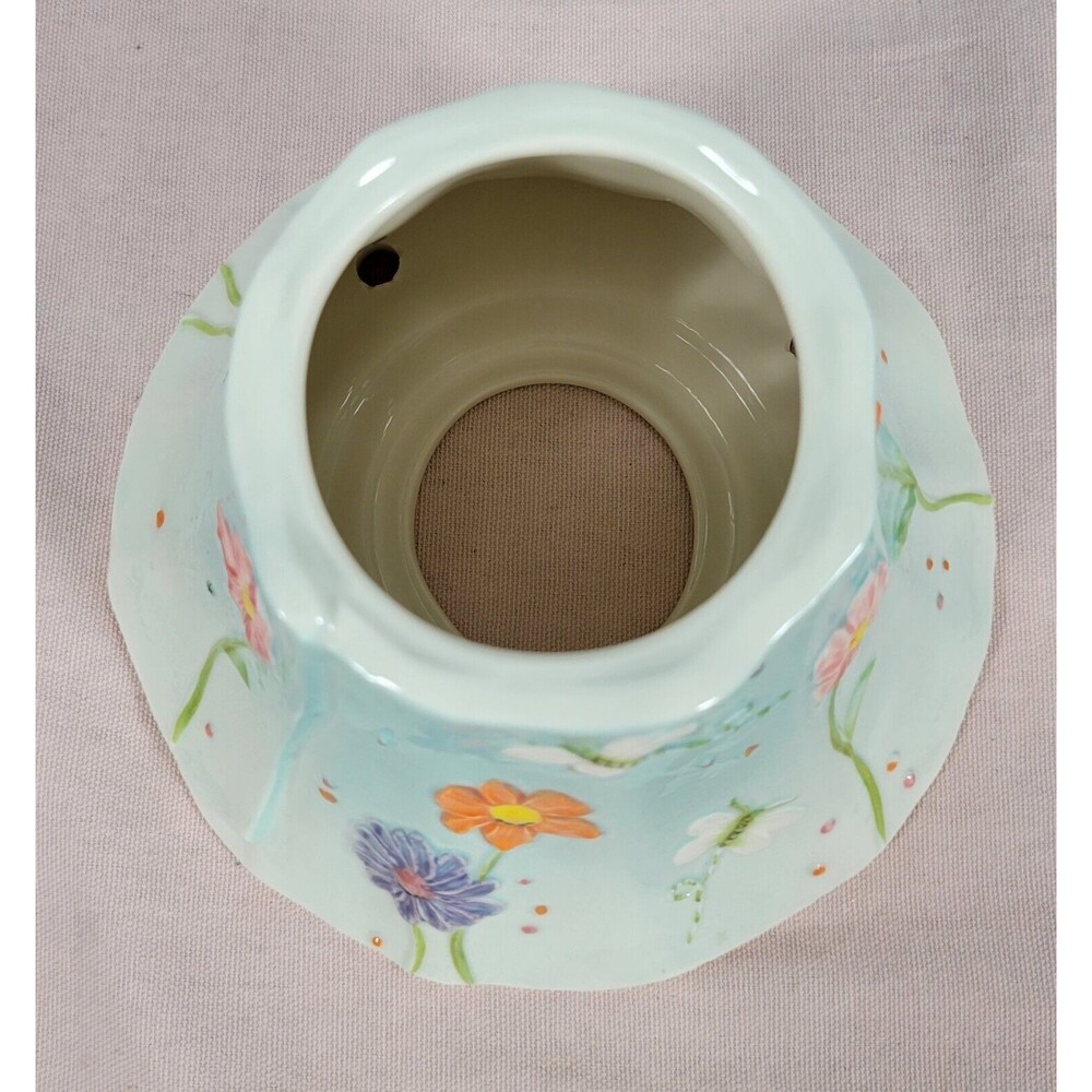 Yankee Candle Large Jar Shade Topper Blue 3D Dragonflies Floral Cottagecore - Picture 6 of 9